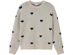 Name It pure cashmere hjerter striktrøje